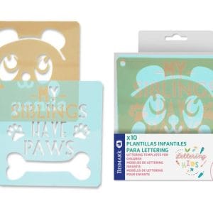 Plantillas infantiles para lettering 10 pcs