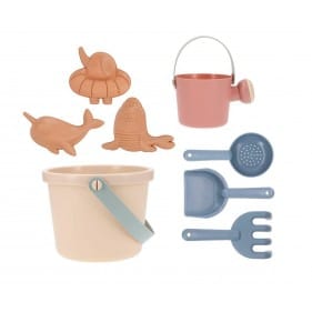 Set de juguetes de playa cubo beige Monneka