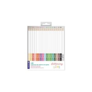 Lapices colores 18 Lettering infantil con goma
