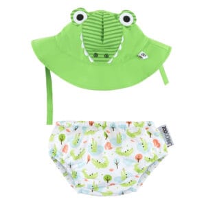 Bañador y gorrito zoocchini Cocodrilo