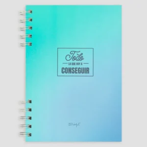 Libreta A5 azul - Todo lo que voy a conseguir