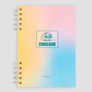 Libreta A5 rosa - Todo lo que voy a conseguir