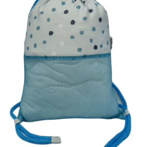 Mochila Saco BtBox Lunares azul