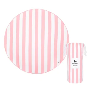 Toalla Dock & Bay Redonda Rosa Pastel