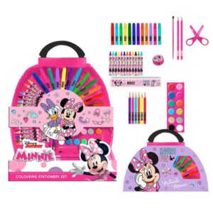 Set de papeliería coloreable 50 piezas Minnie Mouse
