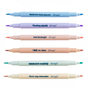 Set de rotuladores-subrayadores para trabajos llenos de colores