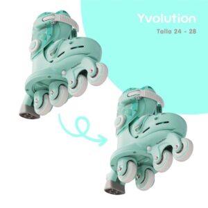 Patines Twista verde T 24-28 Yvolution