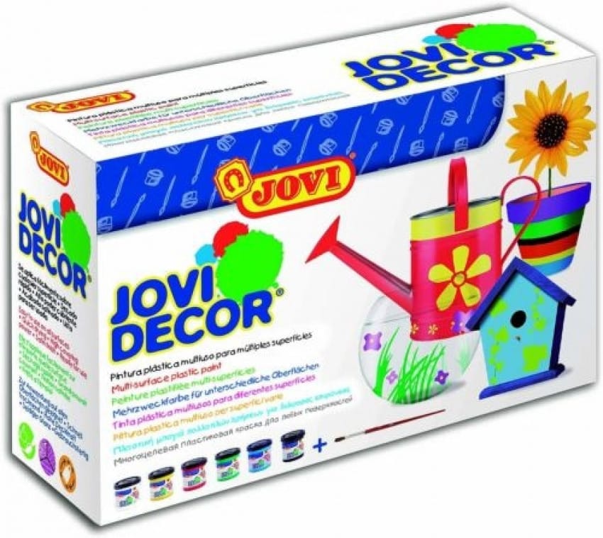 Estuche 6 botes 55ml jovidecor colores surtidos jovi