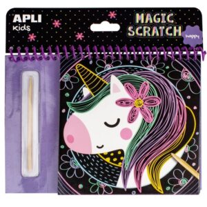 BLOC DE LAMINAS PARA RASCAR-HAPPY 8 HOJAS