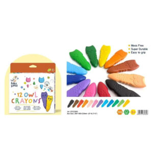 Crayones búho 12 colores