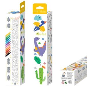 Kit de rollos para colorear - Dino World