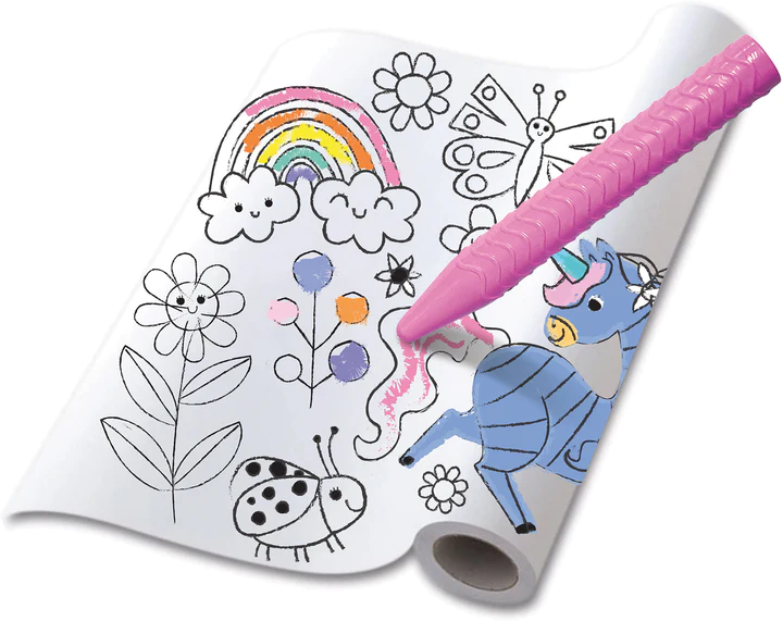 Kit de rollos para colorear - Unicornios de fantasía