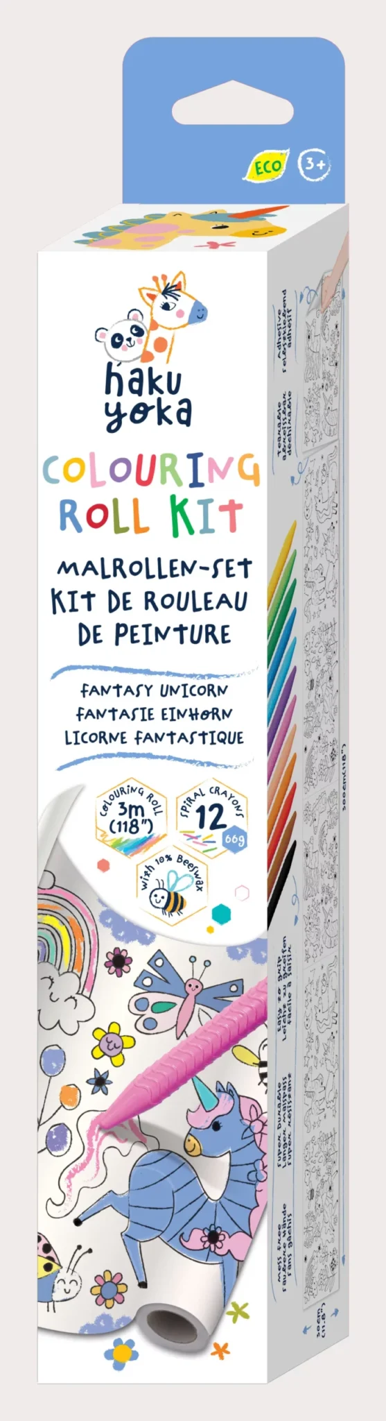 Kit de rollos para colorear - Unicornios de fantasía