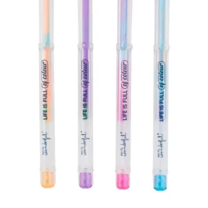 Set de 4 bolis neón que cambian de color