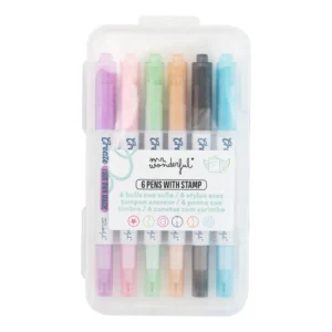 Set de 6 bolis de colores con sello - Create your own magic