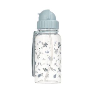 Botella Plástico leaves blue Personalizable