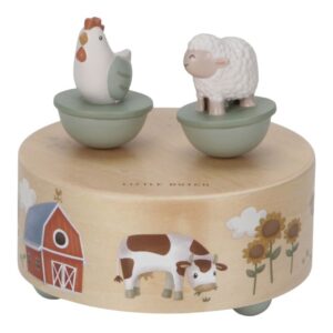 Caja de música pequeña granja fsc little