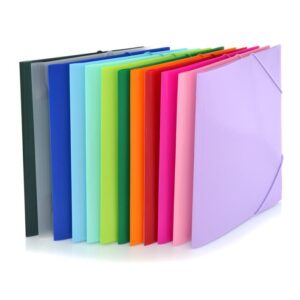 Carpeta A4 gomas PP colores surtidos