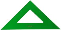 Escuadra serie técnica 32cm metacrilato verde sin graduar