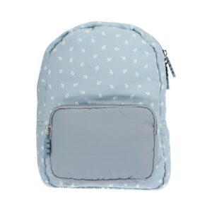 Mochila Infantil Acolchada Leaves Blue Personalizable