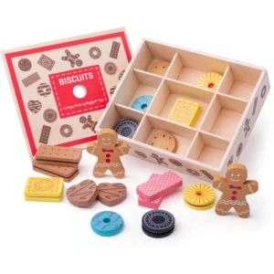 Caja de galletas de madera