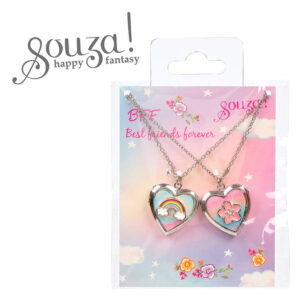Caja regalo BFF Corazón, 2 collares – Souza