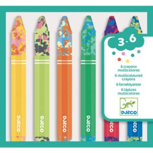 Colores para peques 6 lápices multicolores - Djeco