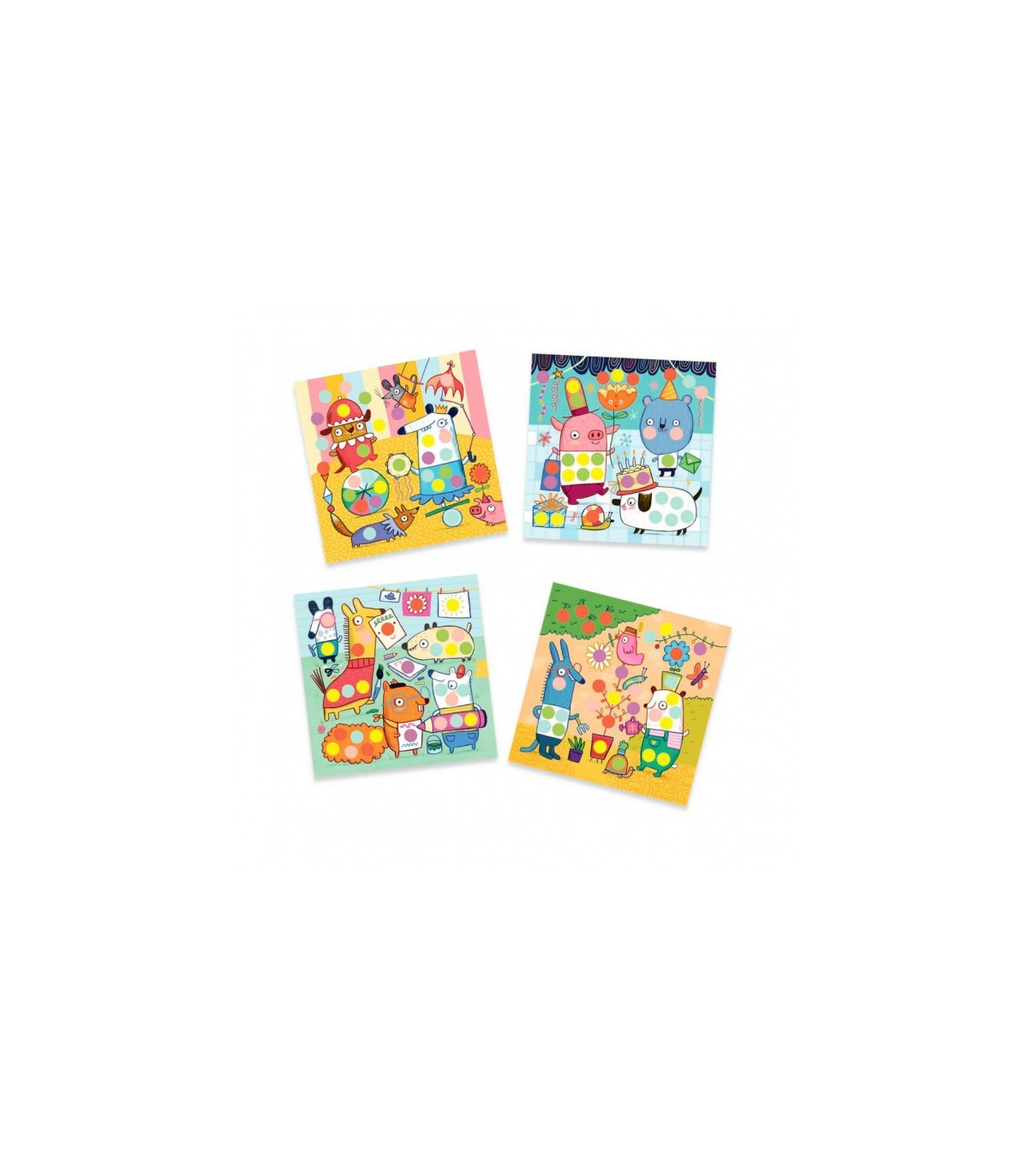 Crear con pegatinas animalitos - Djeco 3 Crear con pegatinas animalitos - Djeco