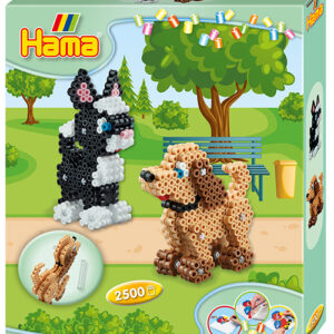 Kit Hama Beads Midi 3D Perro y Gato