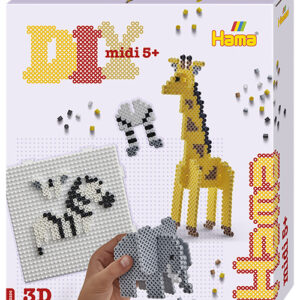 Kit Hama Beads Midi Safari 3D