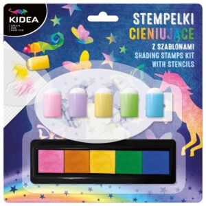Kit de sellos con plantillas y aplicadores de esponja