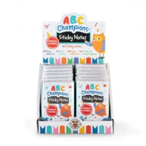 Notas adhesivas Abc champions diseño divertido surtidas