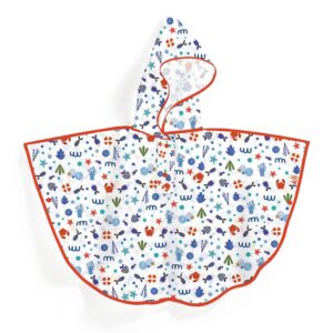 Poncho de lluvia océano talla XS 90-110 cm