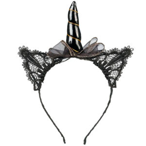 Diadema Glynda negro. Souza