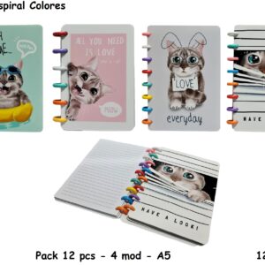 Col Cats - Libreta espiral colores