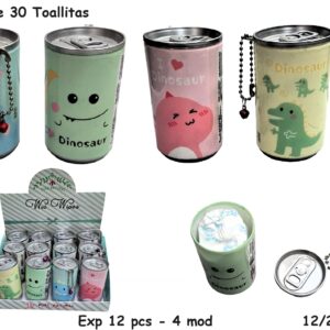Col Dinos - Bote con 30 toallitas