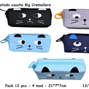 Col Cats - Portatodo Caucho Big cremallera