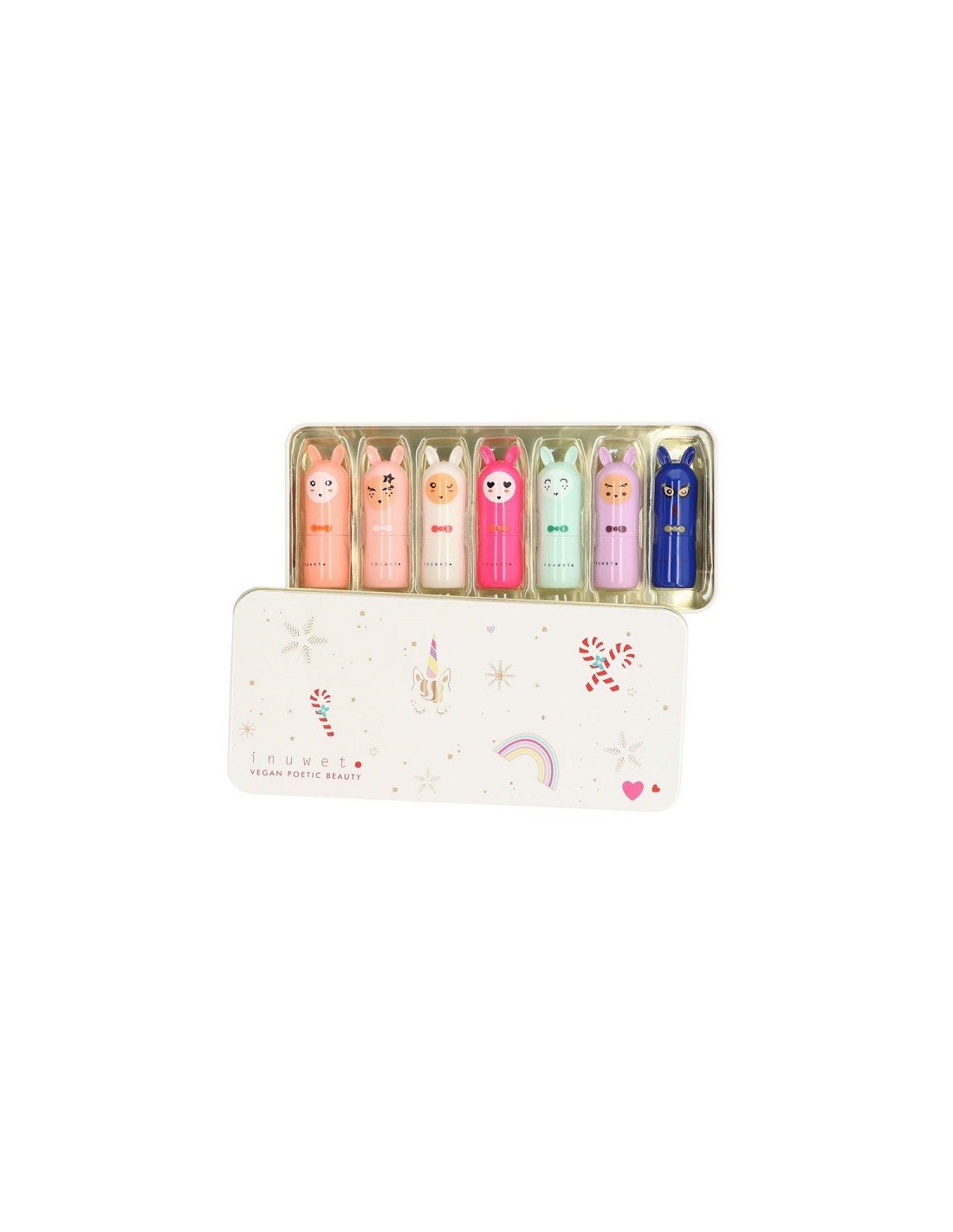 Caja edición limitada. 7 Bálsamos labiales - Navidad Inuwet Caja edición limitada. 7 Bálsamos labiales - Navidad Inuwet