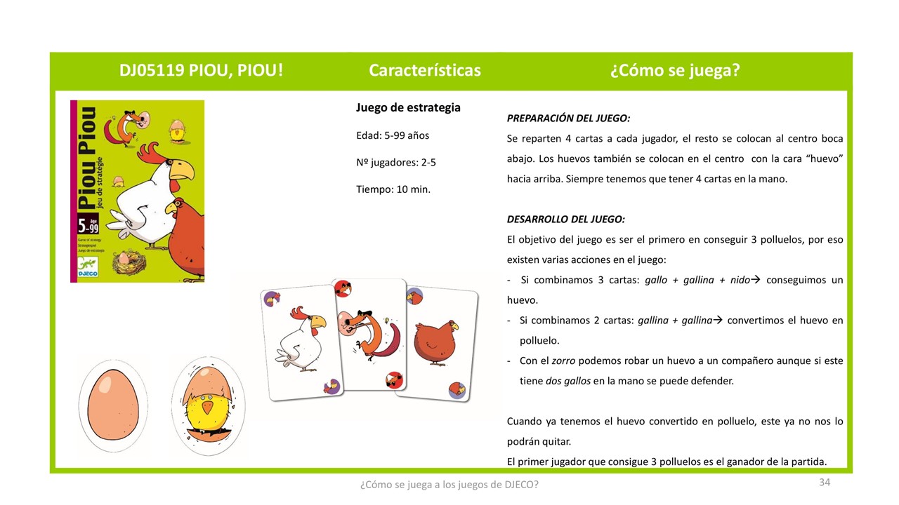 Cartas Piou Piou 3 Cartas Piou Piou