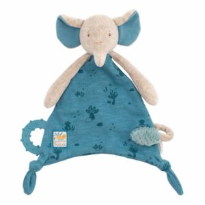 Doudou porta-chupete elefante Baobab