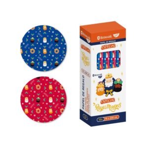 Rollo papel de regalo Reyes Magos 70x200