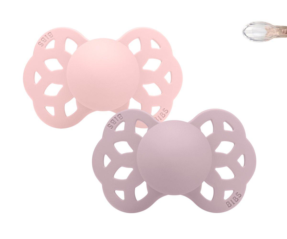 2 Chupetes BIBS Infinity Simétrica Blossom-Dusky Lilac 2 Chupetes BIBS Infinity Simétrica Blossom/Dusky Lilac BIBS