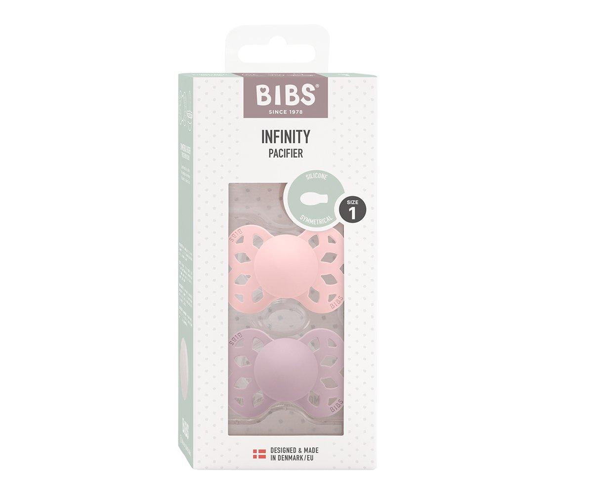 2 Chupetes BIBS Infinity Simétrica Blossom Dusky Lilac1 2 Chupetes BIBS Infinity Simétrica Blossom/Dusky Lilac BIBS