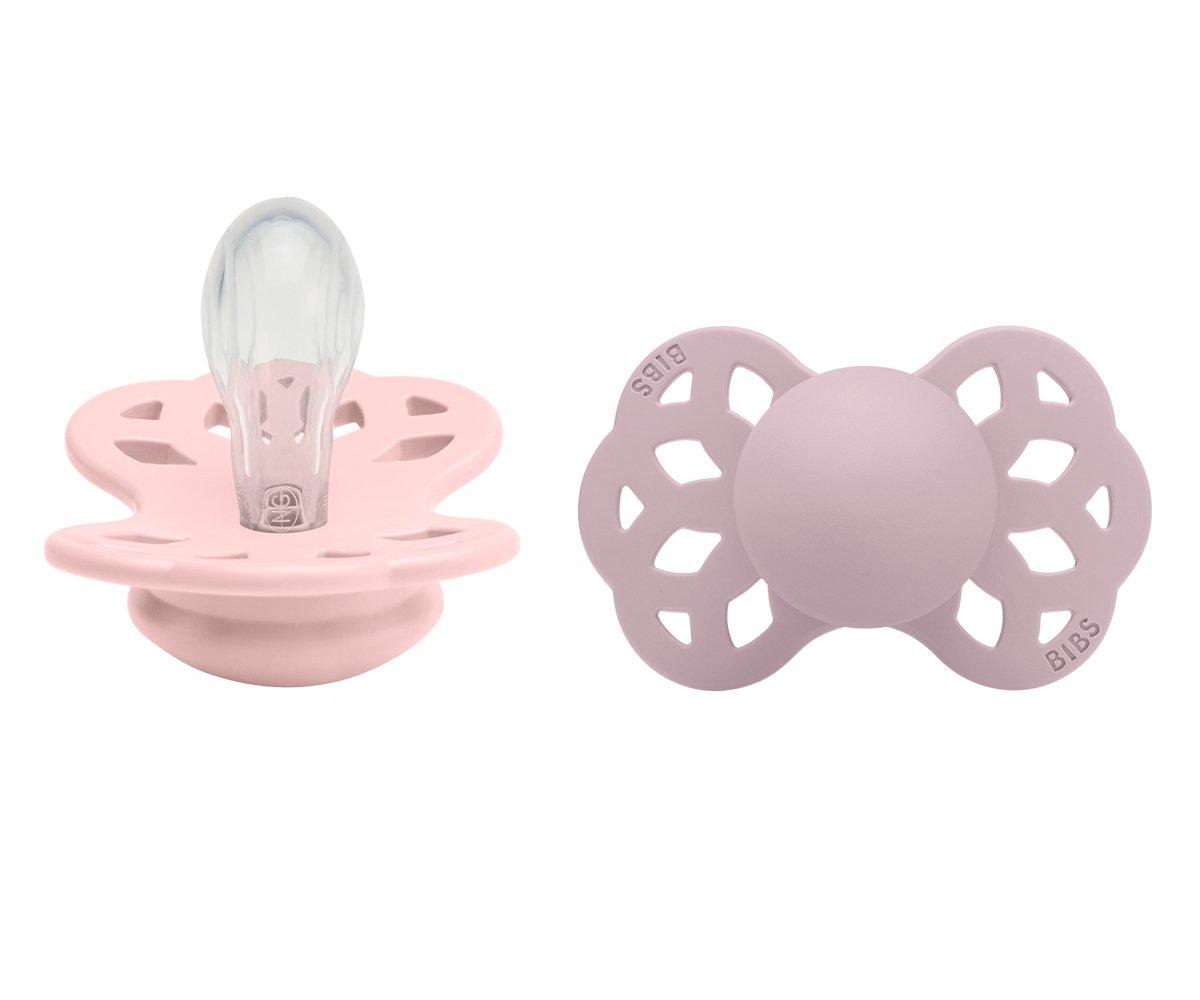 2 Chupetes BIBS Infinity Simétrica BlossomDusky Lilac2 2 Chupetes BIBS Infinity Simétrica Blossom/Dusky Lilac BIBS