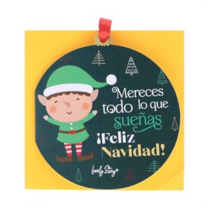 Tarjeta de felicitación - Mereces todo lo que sueñas, ¡Felices Navidad!