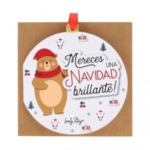 Tarjeta de felicitación - ¡Mereces una navidad brillante!