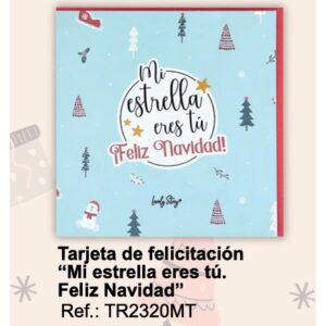 Tarjeta de felicitación Navidad - Mi estrella eres tú, ¡Feliz Navidad!