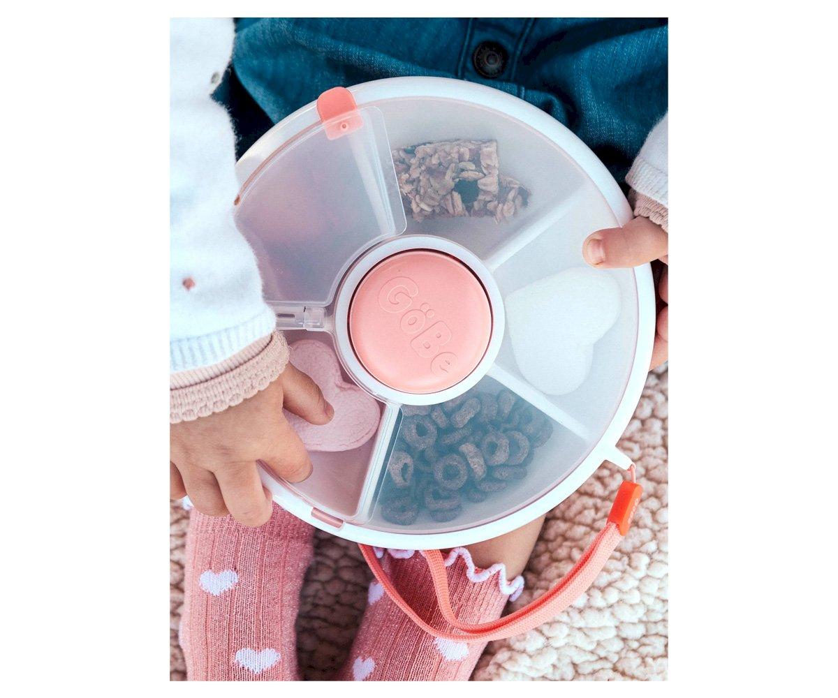 Caja de Almuerzo Snack Spinner Flip con Correa y Pegatinas – Varios Colores