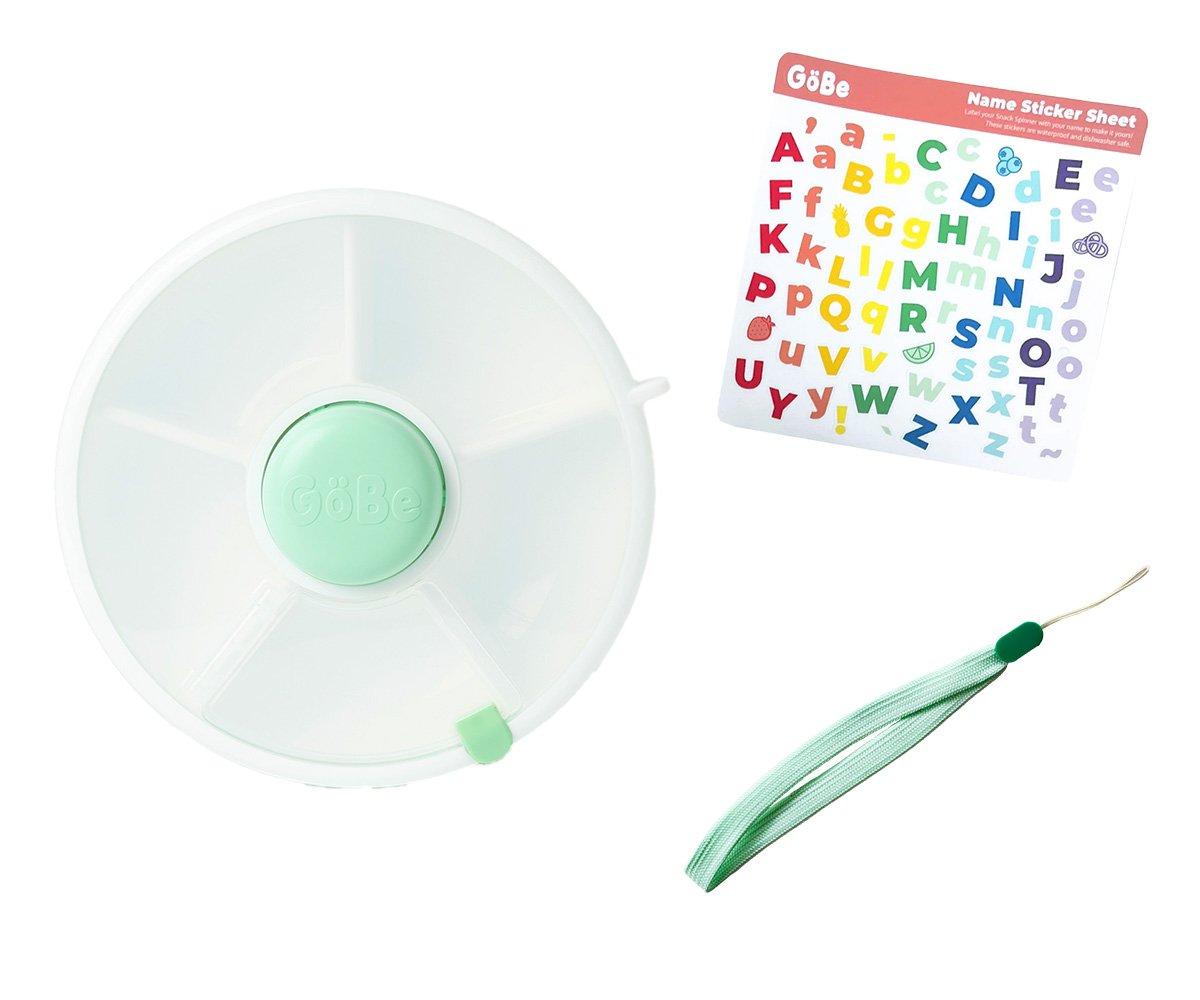 Caja de Almuerzo Snack Spinner Flip con Correa y Pegatinas – Varios Colores