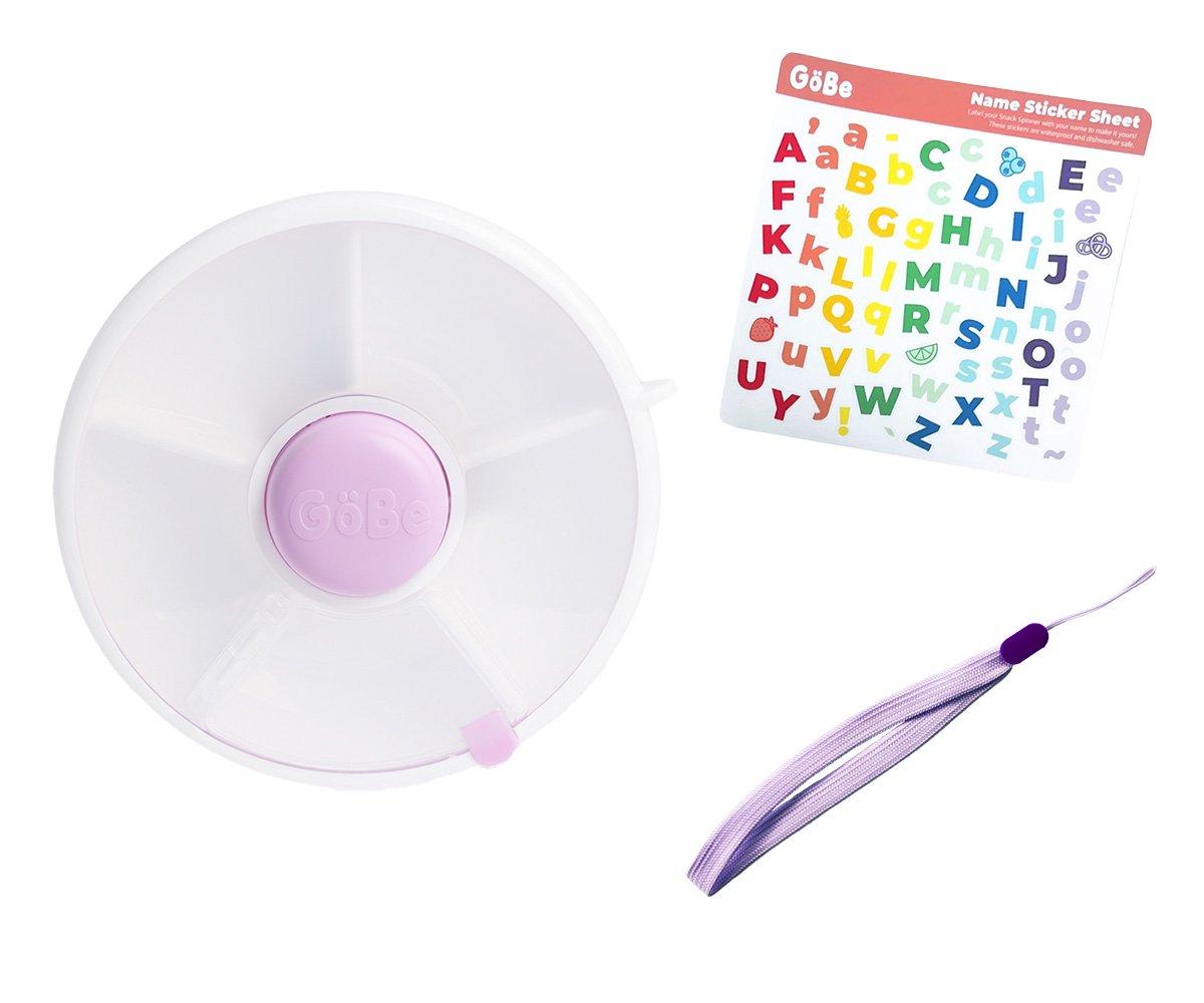 Caja de Almuerzo Snack Spinner Flip con Correa y Pegatinas – Varios Colores